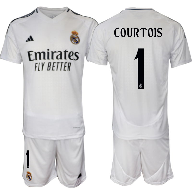 Men 2024-2025 Club Real Madrid home White 1 Soccer Jersey